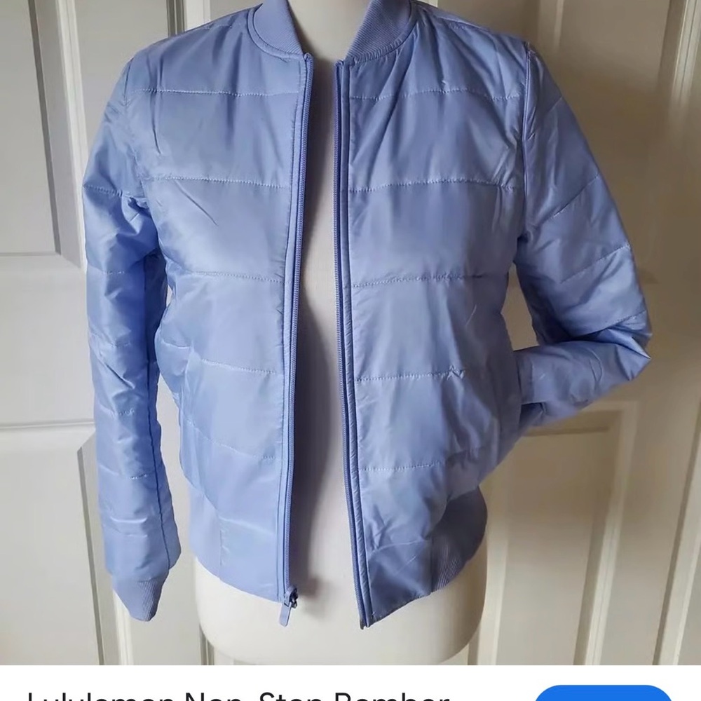 lululemon athletica Nonstop Reversible Light blue Puffer Bomber Jacket